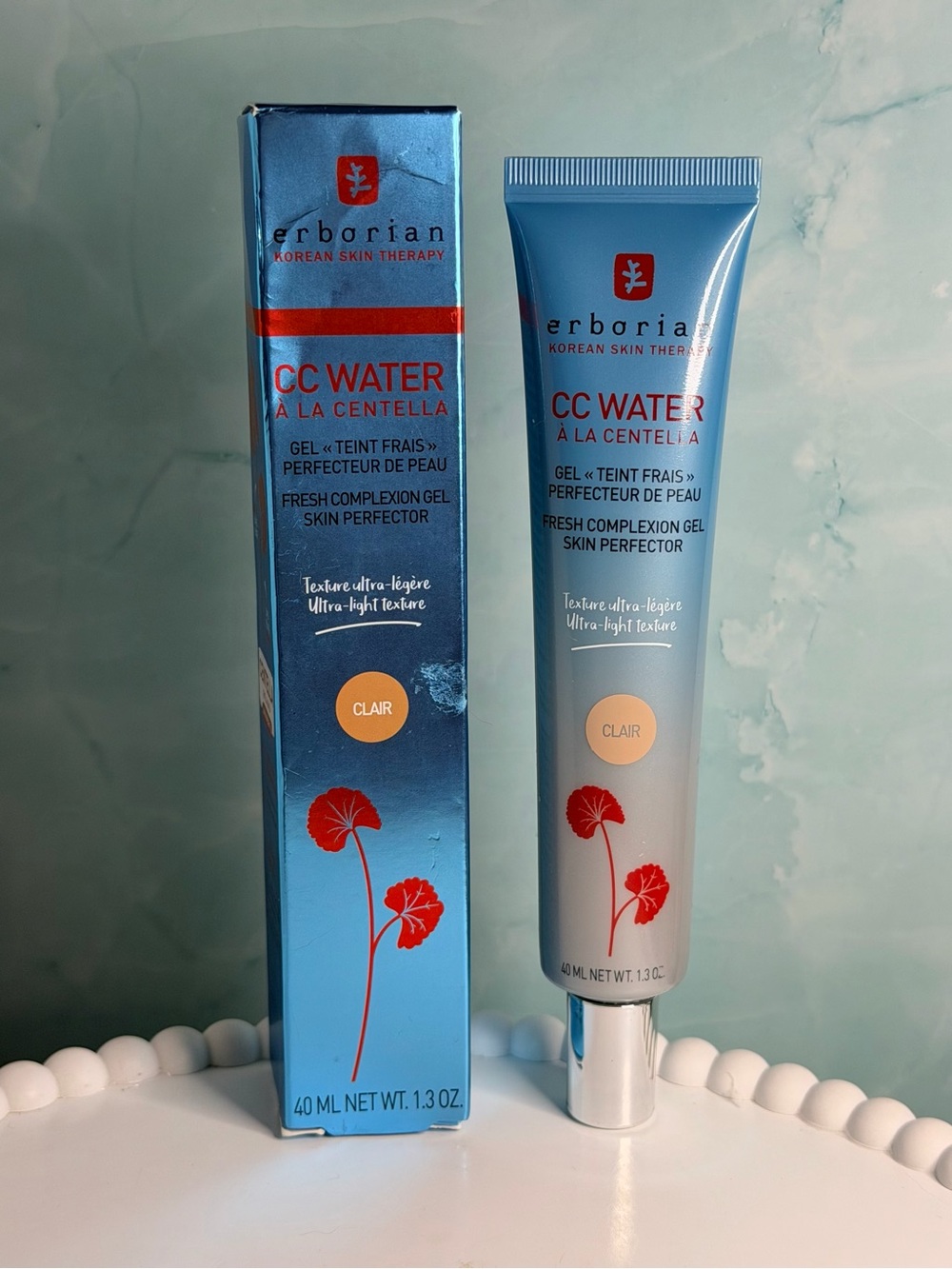 Erborian CC Water Fresh Complexion Gel Skin Perfector CLAIR 1.3 oz - NIB